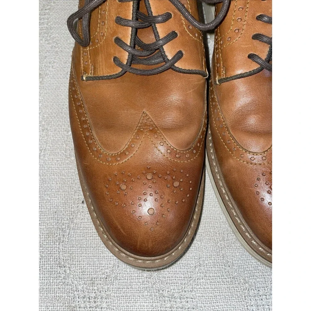 Cole Haan 360 Men’s Wingtip Comfort Shoes Sz 12 M Brown Leather Going Out Party